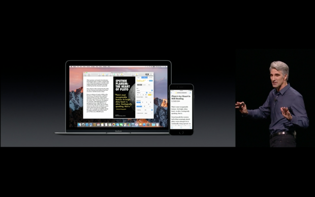 Apple zeigt Mac OS Sierra (Bild: Apple/Screenshot: Golem.de)